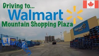 Driving to the Walmart plaza on Upper James (Hamilton)