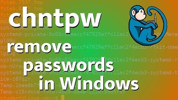 chntpw - remove Windows passwords