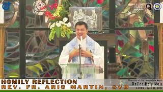Homily Of Rev Fr Aris Martin Svd