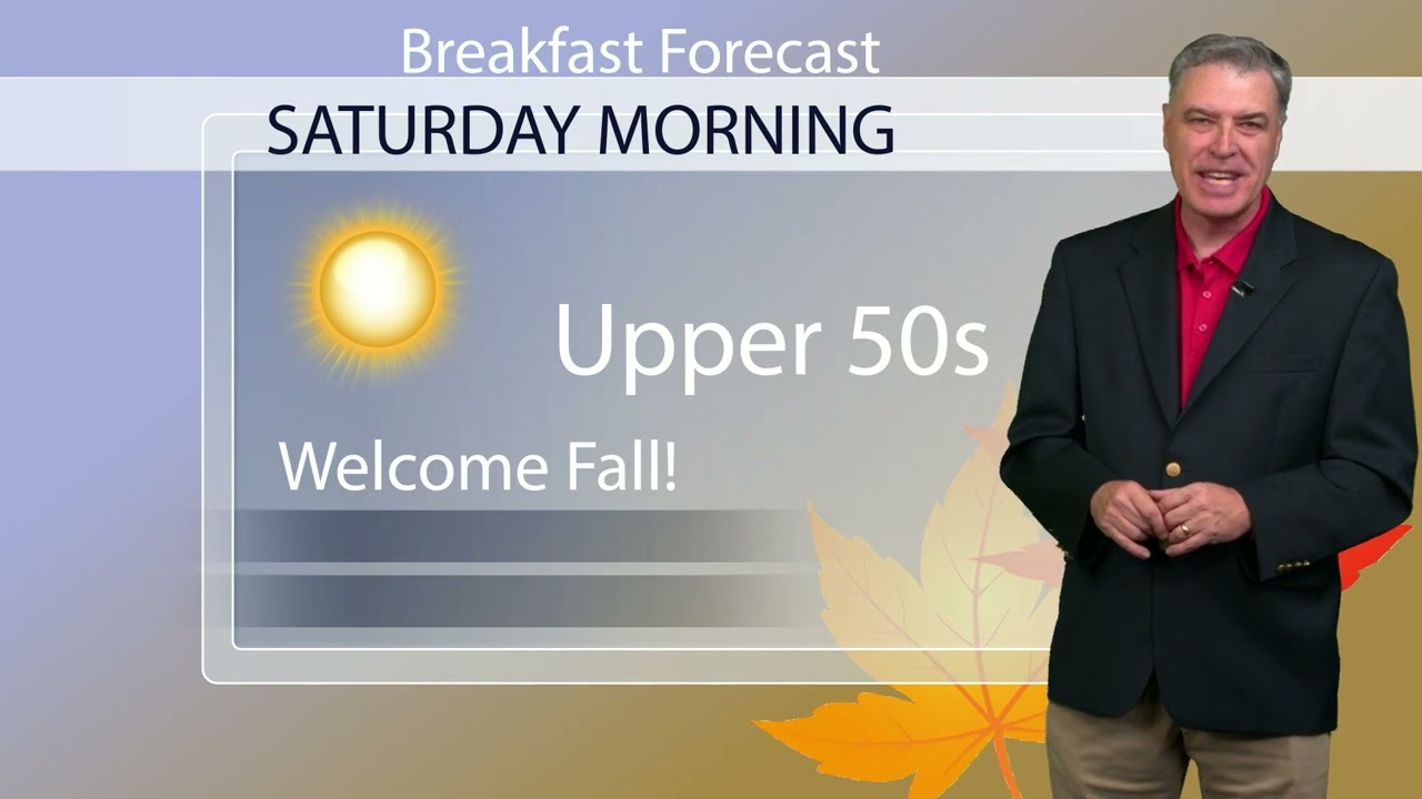 Great Saturday morning and first day of Fall! Jon Holder has the forecast right here.