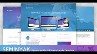 Seminyak - Responsive Multi-Purpose Joomla Theme | Themeforest Website Templates and Themes