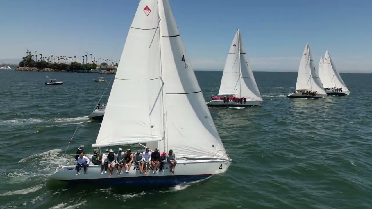 2024 LBRW   Day 3 Sunday   Catalina 37   Race 7 start