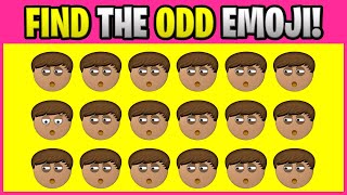 FIND THE ODD EMOJI! O15043 Find the Difference Spot the Difference Emoji Puzzles PLO