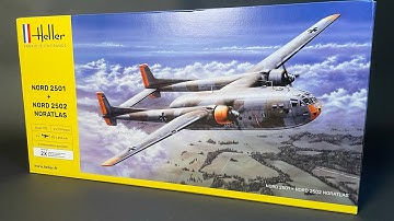 Unbox and review (** out of 5) Heller Nord 2501 and 2502 Noratlas 1/72 twinset - a Heller Classic