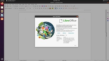 Tampilan LibreOffice 7 Writer Bawaan Ubuntu 20.10