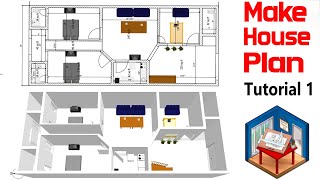 How to make house plan map in 3D Sweet Home Software Tutorial#1(b) screenshot 3