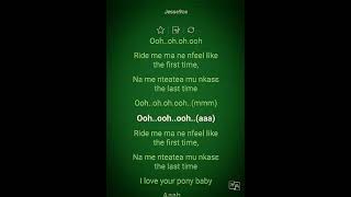 Daddy Lumba - Pony (Lyrics)