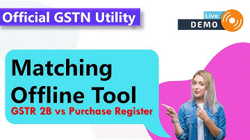 GSTR 2B Matching Tool by GSTN live demo | GSTR 2B matching with Purchase register offline utility