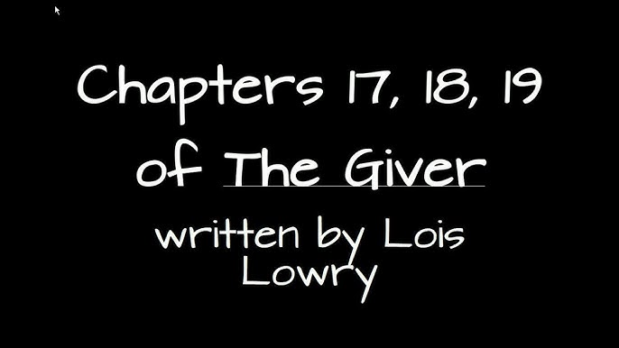 The Giver by Lois Lowry: Ch. 14, Summary & Quotes - Video & Lesson  Transcript