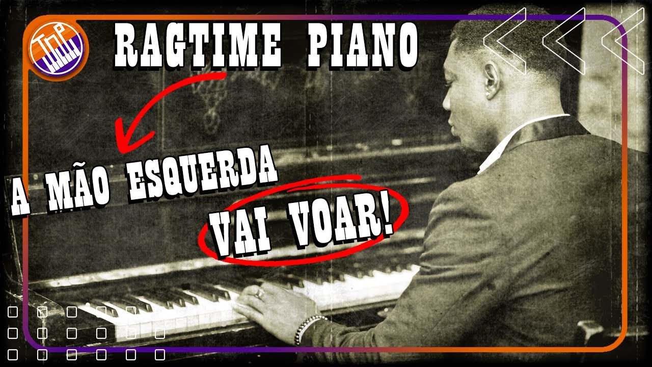 Ritmos para TREINAR a mão ESQUERDA: Ragtime Piano (Stride Piano)