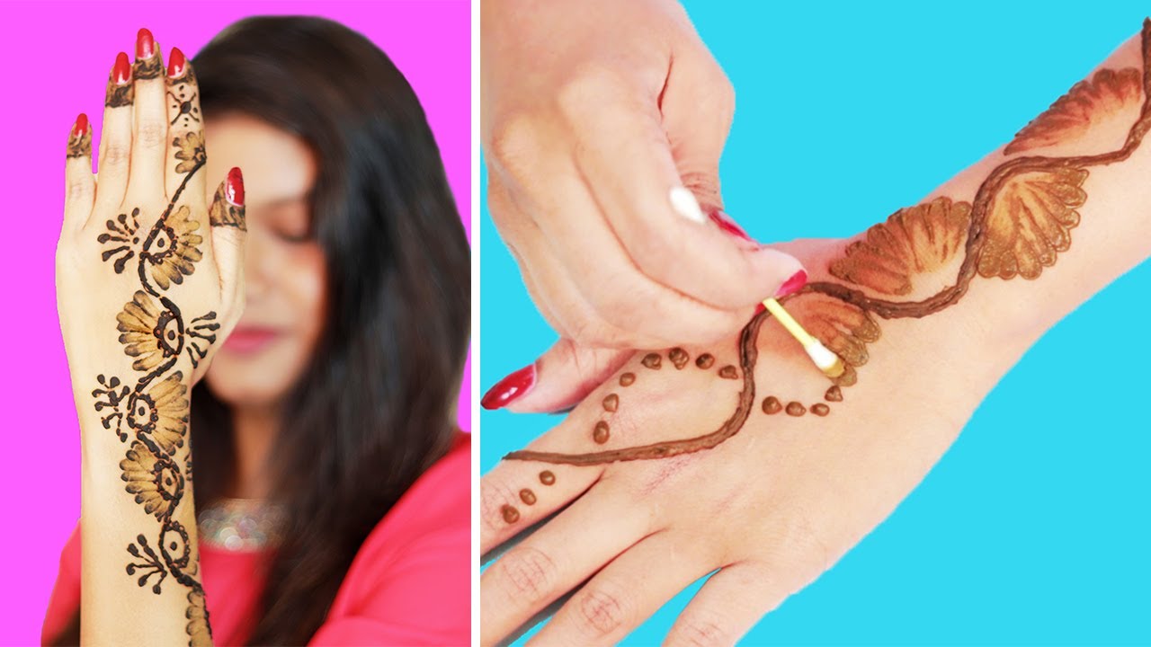 Latest Easy Mehndi Design For Hands | Eid & Rakhi Special Mehndi Designs |Cotton bud Mehndi Design