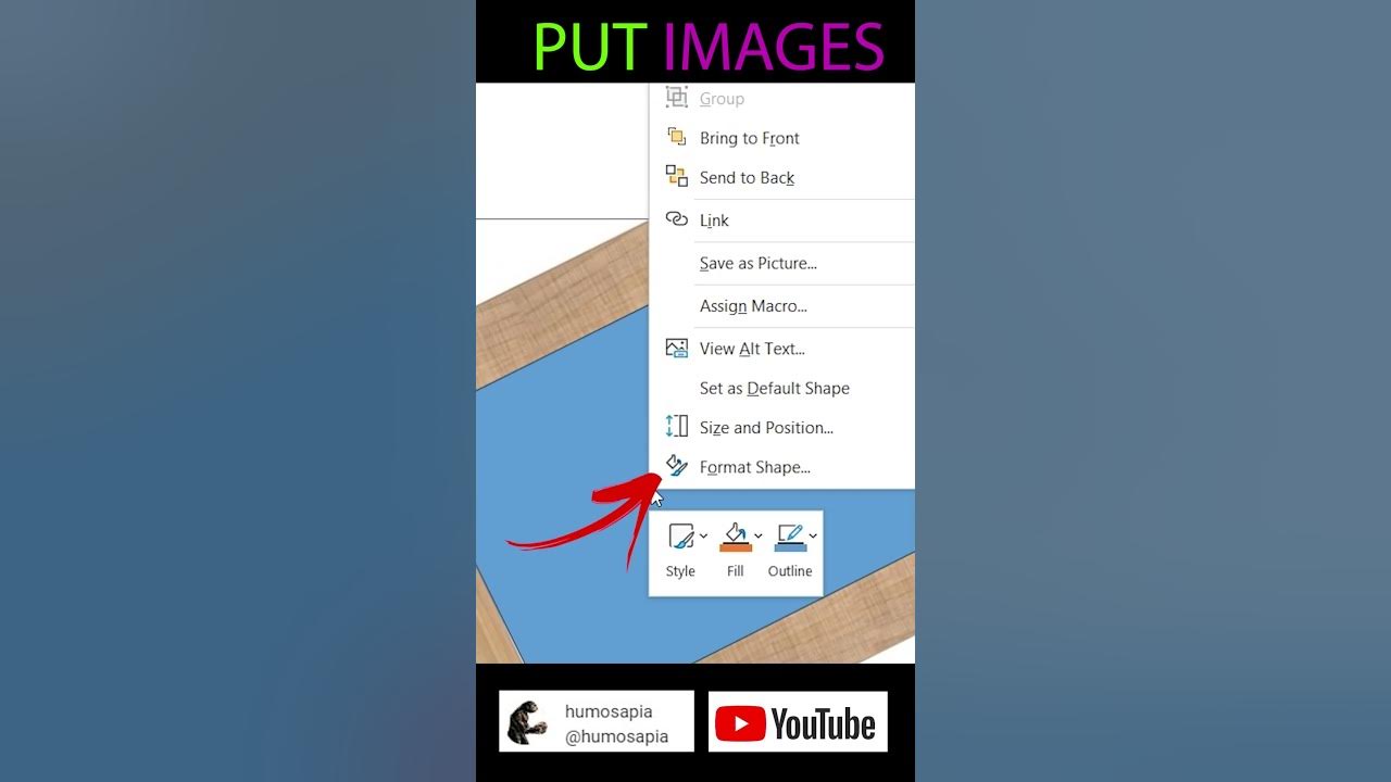 How to put image in excel youtube