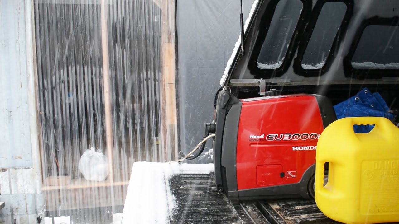 Running Our Portable Generator In Cold Weather Honda EU3000i Handi Running Our Portable Generator In Cold Weather Honda EU3000i Handi