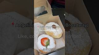 NYC’s Famous Bomboloni 🍓🍫 Strawberry vs Nutella Taste Test 😋 #foodie #viral #nyc #dessert #shorts