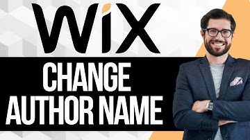 How To Change Author Name On Wix