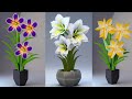 Tutorial cara membuat bunga lily dari plastik kresek  how to make lily flower from plastic bag