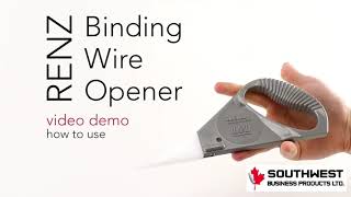 Renz Binding Wire Opener - Debind Wire Binding