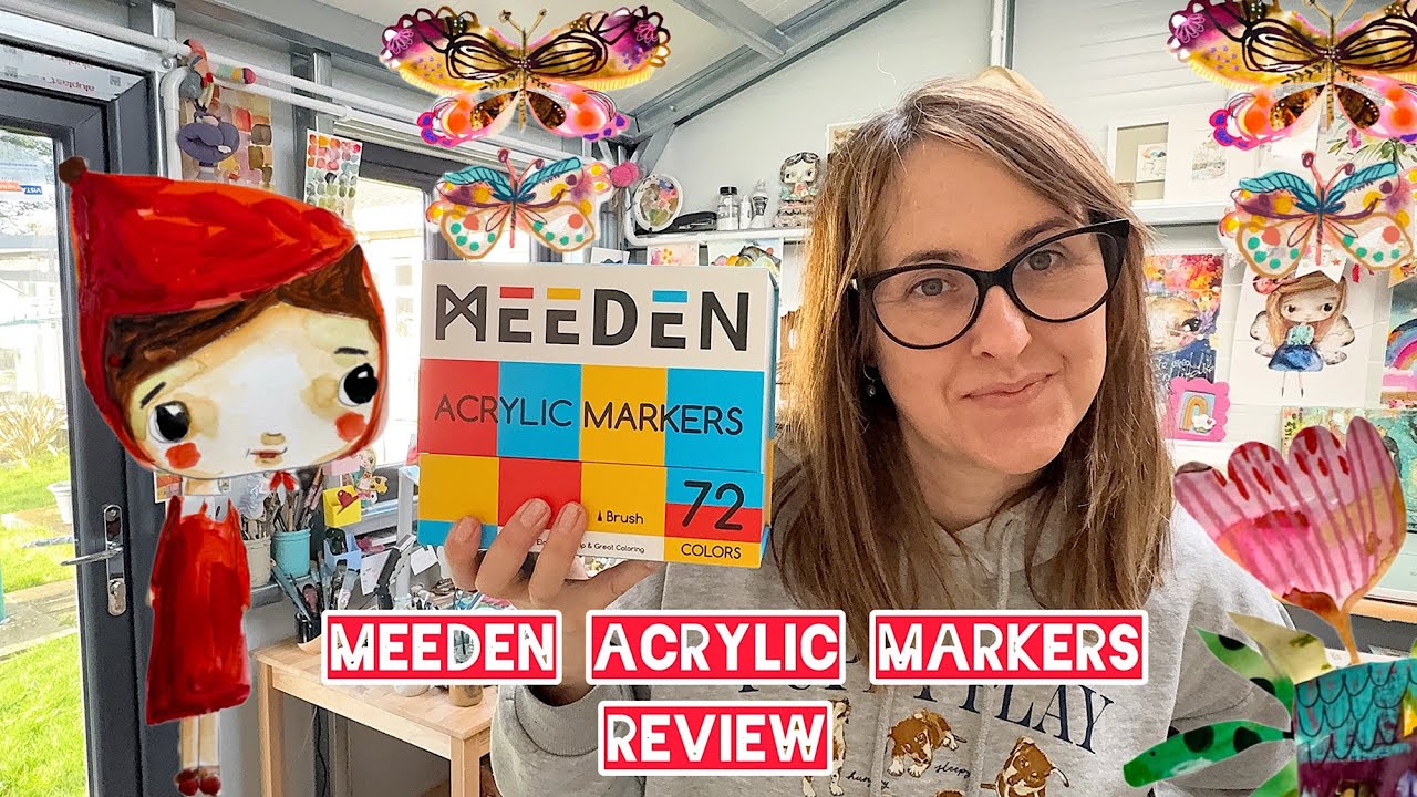 Meeden Acrylic Markers review , 72 colours @meedenarts 