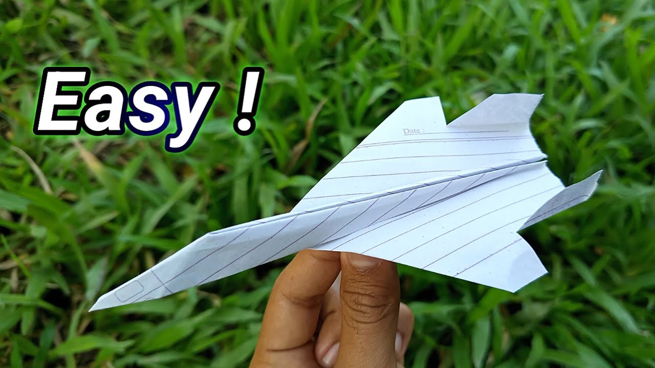 Cara membuat pesawat jet kertas Sukhoi SU-57 yang sangat CANGGIH