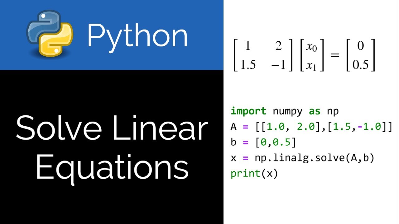 Solve Equations in Python  Learn Programming