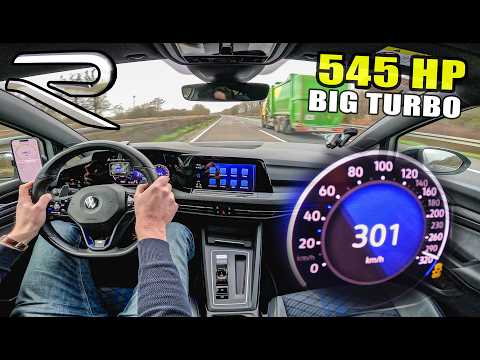 VW GOLF R by TVS is a BEAST on the AUTOBAHN! 