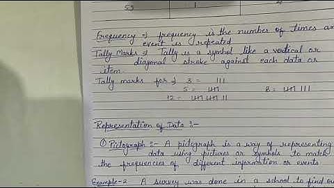 Class-6 Chapter-17 Data Handling