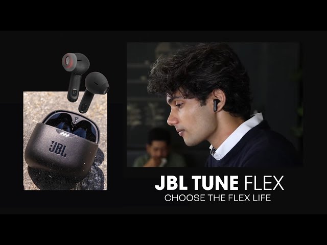 JBL Tune Flex Wireless Noise Canceling Earbuds (Black)