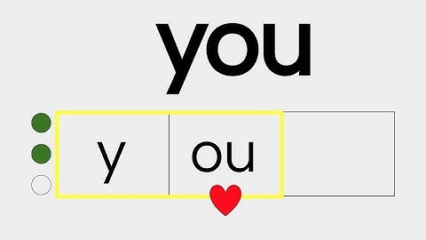 Heart Words - You - Orthographic Mapping - Multi-sensory Heart Word Practice