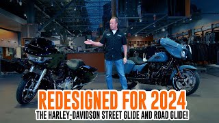 Redesigned for 2024 is the Harley-Davidson Street Glide and Road Glide!
