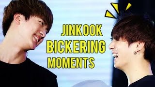 BTS JIN & JUNGKOOK BICKERING MOMENTS (JINKOOK)