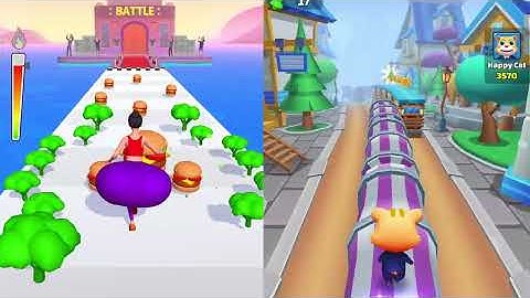 Twerk Race 3D VS Cat Runner - SpeedRun Gameplay Walkthrough (Android,iOS) NEW UPDATE Ep 529