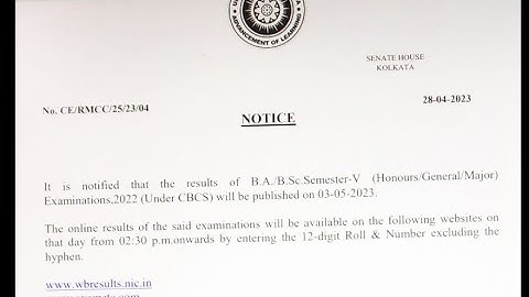 5th সেমদের রেজাল্ট এর নোটিস || CU odd sem result notice 2023 | odd sem notice 2023 | CU