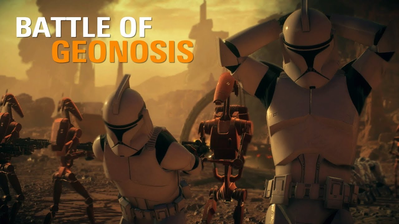 BATTLE OF GEONOSIS - Star Wars Battlefront II cinematic - YouTube