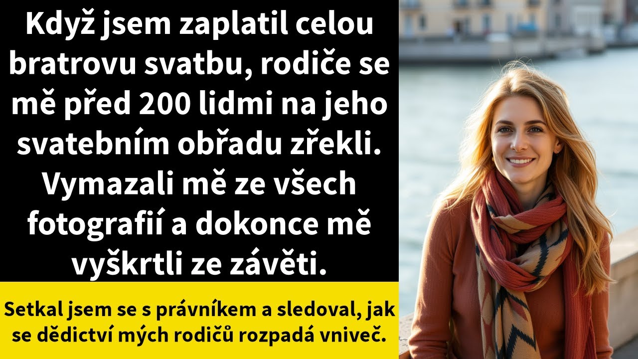 Když jsem zaplatil celou bratrovu svatbu, rodiče se mě před 200 lidmi na jeho svatebním obřadu
