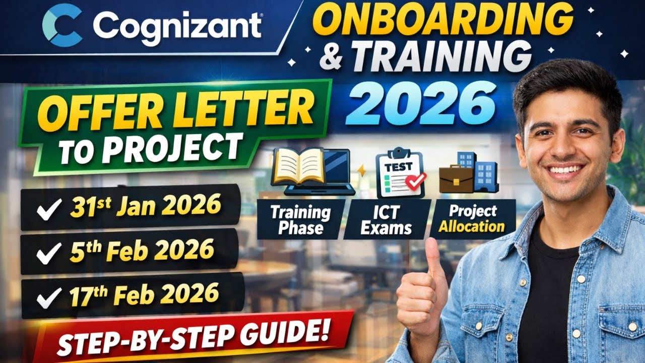 Cognizant Onboarding Update 2026 | Latest Joining & Training Reality