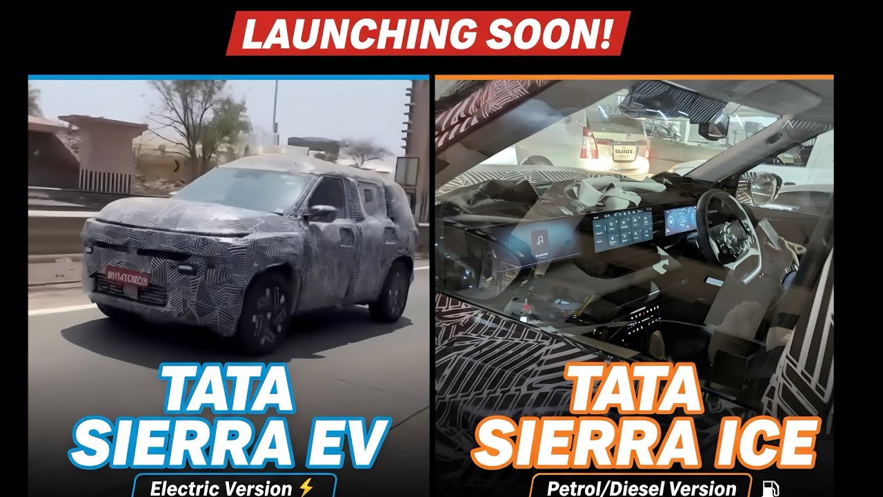 Tata Sierra EV vs ICE Launch Timeline REVEALED! 🔥 500+KM Range | Diesel ...
