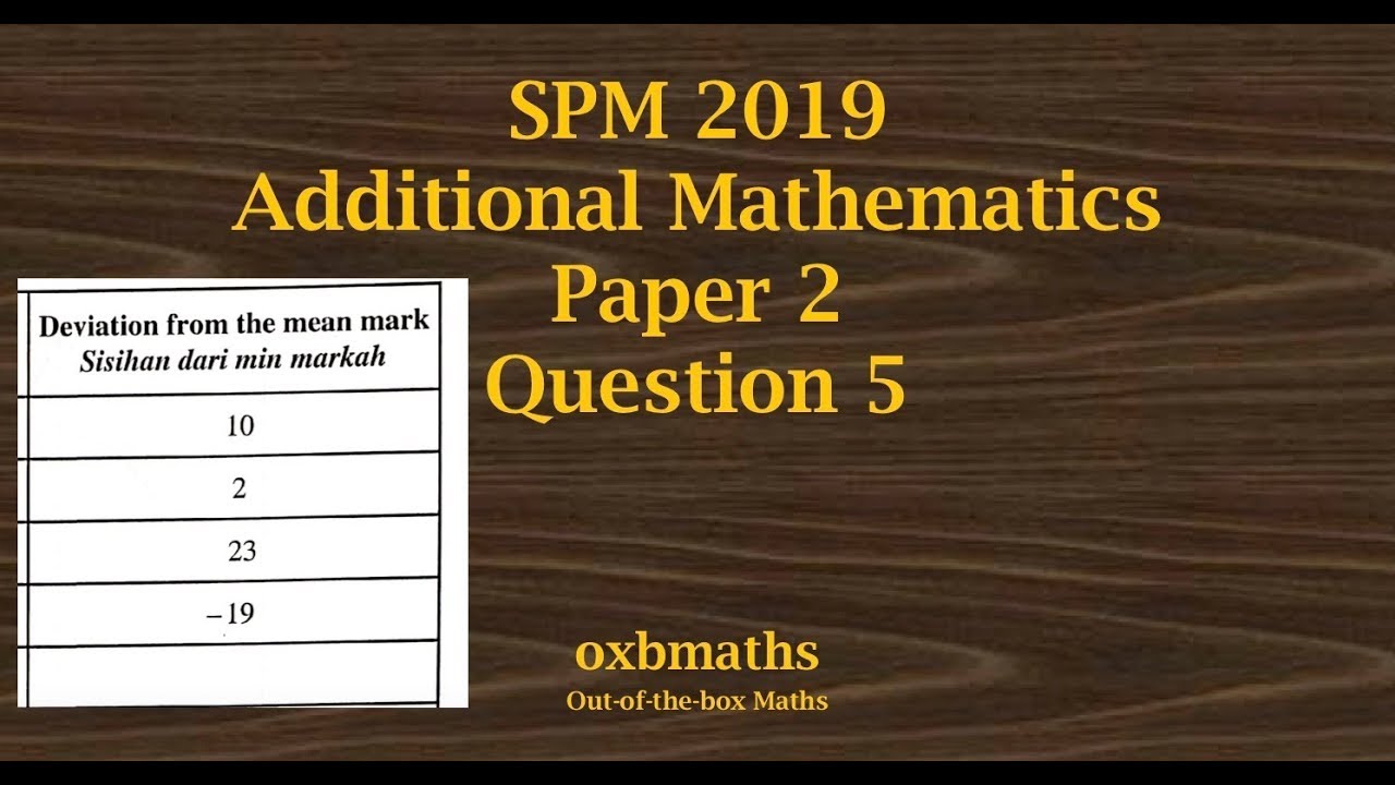 Matematik Tambahan Trial Spm 2019 - Nuring