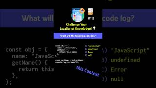 Challenge Your JavaScript Knowledge! 💡Can You Guess the Output?  🖥️💡 #javascript #viral #trending