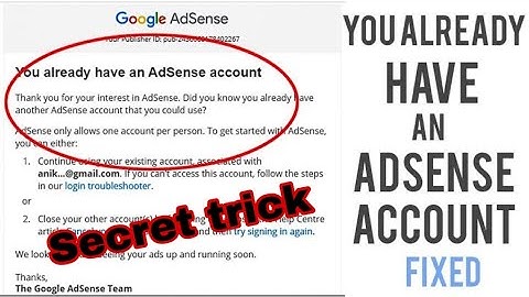 How to Fix You already have an Existing Adsense Account Issue | 100% Guaranteed Solution