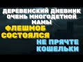 ДЕРЕВЕНСКИЙ ДНЕВНИК очень многодетной мамы. Мать героиня. Флешмоб. Не ПРЯЧТЕ КОШЕЛЬКИ. Денег дай.