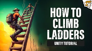 How to Climb Ladders (First Person, Third Person, Unity Tutorial) screenshot 4