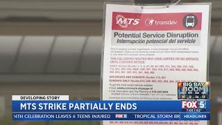 MTS Strike Partially Ends