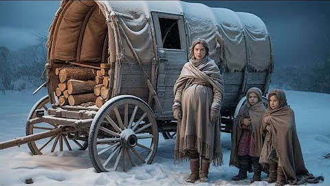 How a Pregnant Widow Turned a Broken Wagon into a Winter Shelter