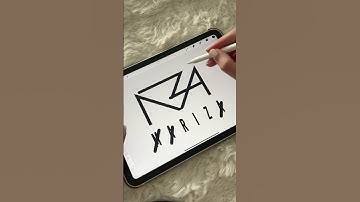Create a Stunning MARIZA Name Logo on Procreate #brandlogo #graphicdesign #procreate