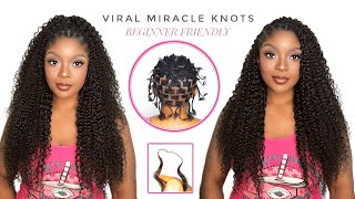 😱VIRAL Miracle Knots Crochet Hairstyle Ft I SEE Hair