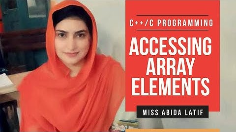 Accessing Array Elements | C++ Programming | Innovative Computer Science Club