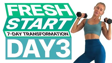 20 min STANDING DUMBBELL WORKOUT | Full Body | No Repeats | Beginner Friendly Transformation | DAY 3