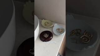 Glaze with me and final jewellery dish reveal! #diyhomedecor #ceramic #diy #clayart #pottery