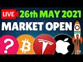 🔴LIVE - Day Trading, The Squeeze To End All Squeezes! Nasdaq, Bitcoin, QQQ, SP500 , AMC, GME