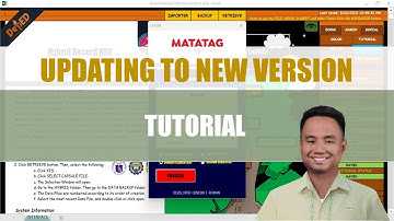 UPDATING to New Version Tutorial - HYBRID MATATAG Class Record System